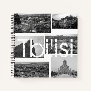 Cuaderno Collage de la ciudad de arquitectura de Tiflis Geo