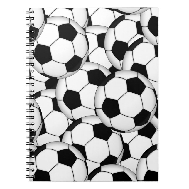 Cuaderno Collage de la pelota de fútbol (Frente)