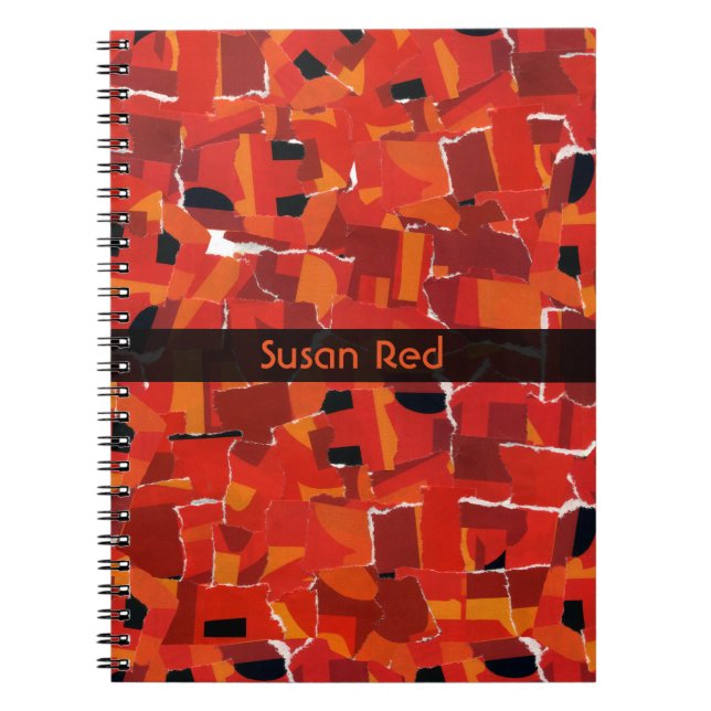 Cuaderno Collage de Mosaico Falso Caliente (Frente)