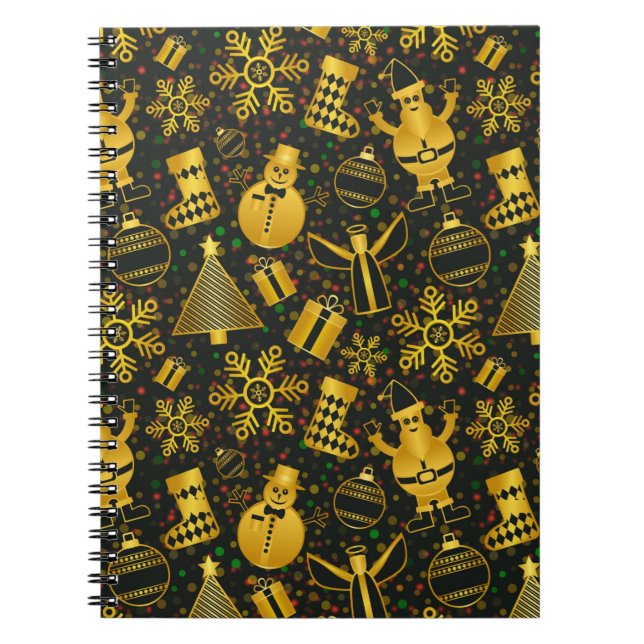 Cuaderno Collage de Navidades metálicos (Frente)