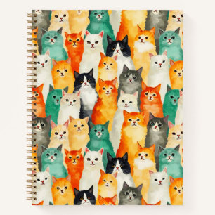 Cuaderno Collage de Watercolor Cats Journal