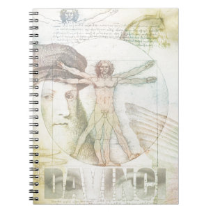 Cuaderno Collage del hombre de Leonardo da Vinci Vitruvian