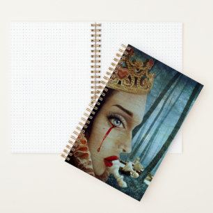 Cuaderno Collage Gótico Surreal Único Reina triste de los c