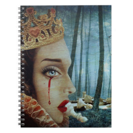 Cuaderno Collage Gótico Surreal Único Reina triste de los c