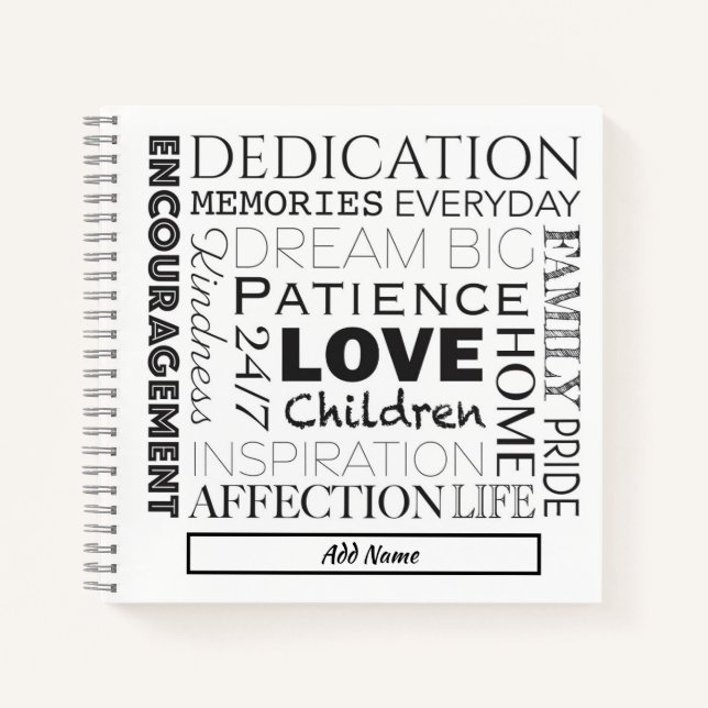 Cuaderno Collage motivador de Word (Anverso)