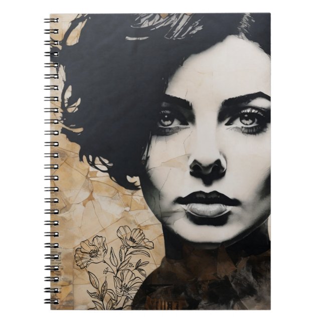 Cuaderno Collage Retrato | Diario de Notas (Frente)