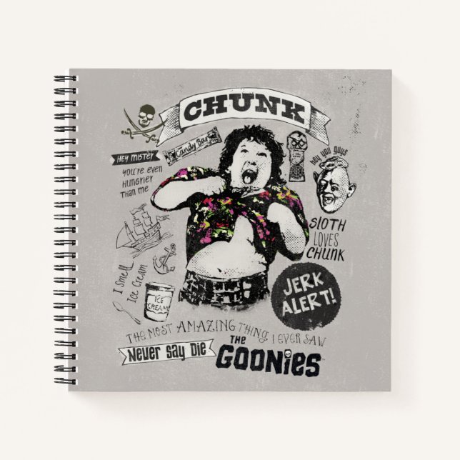 Cuaderno Collage retro de trombozo de los Goonies (Anverso)