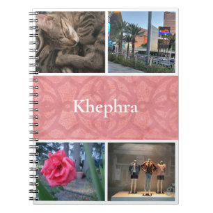 Cuaderno Collage y nombre de Batik Rosa Ruddy