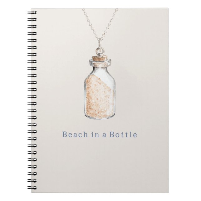 Cuaderno Collar de Neceser con Arena de Playa (Frente)