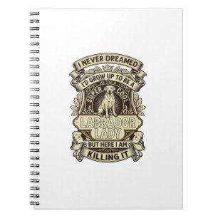 Cuaderno Collar de perro Labrador Lady Crown Shield_1