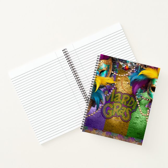 Cuaderno Collares de perlas de SlipperyJoe's Mardi Gras dob (Interior)