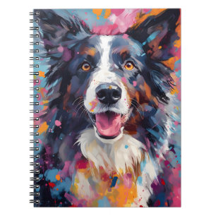Cuaderno Collie de borde colorido