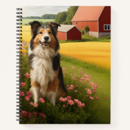 Cuaderno Collie Estándar en Granja