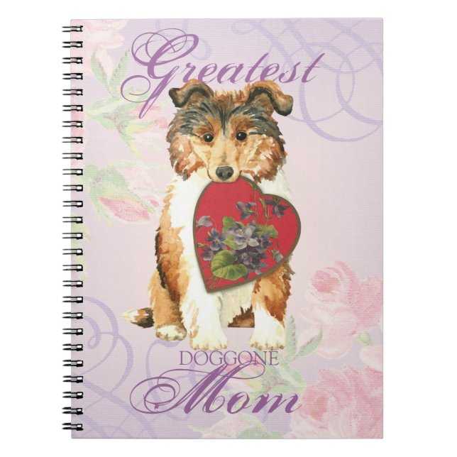 Cuaderno Collie Heart Mom (Frente)