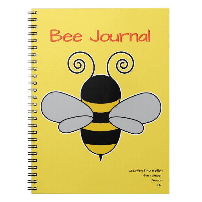 Cuaderno Colmena del diario de la abeja del apicultor (Frente)