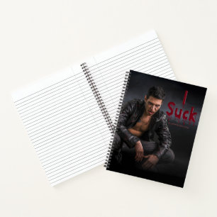 Cuaderno Colmillos de figura vampírica pálida de Halloween 