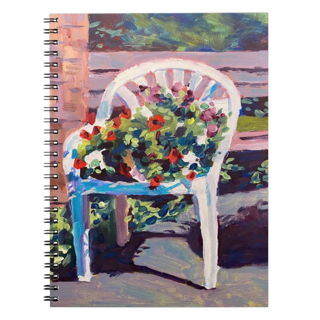 Cuaderno Coloca tus notas importantes en este azul rojo ama (Frente)