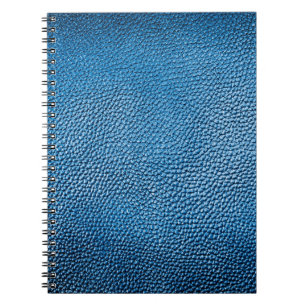Cuaderno Colocación de la textura de fondo de cuero azul cl