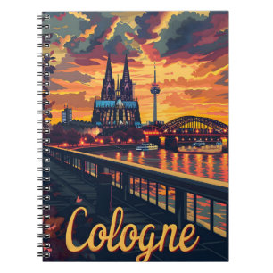 Cuaderno Cologne Rhin Sunset