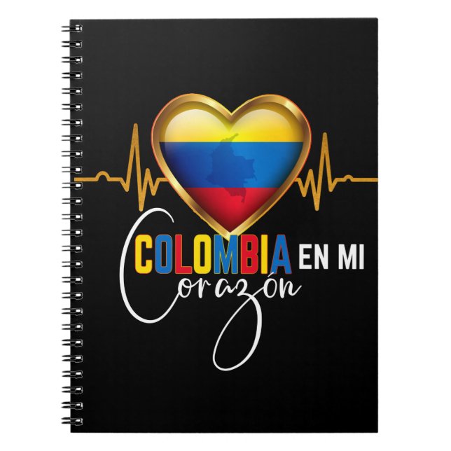 Cuaderno Colombia en mi Corazón Orgullo Colombiano (Frente)