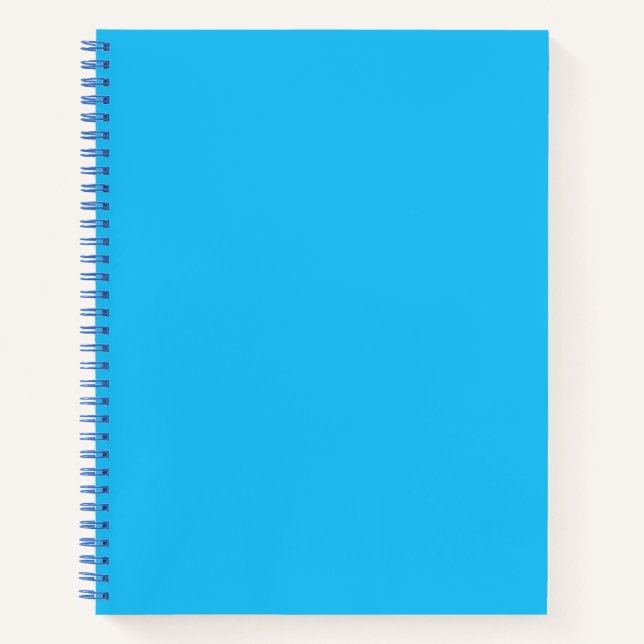 Cuaderno Color azul cielo sólido (Anverso)