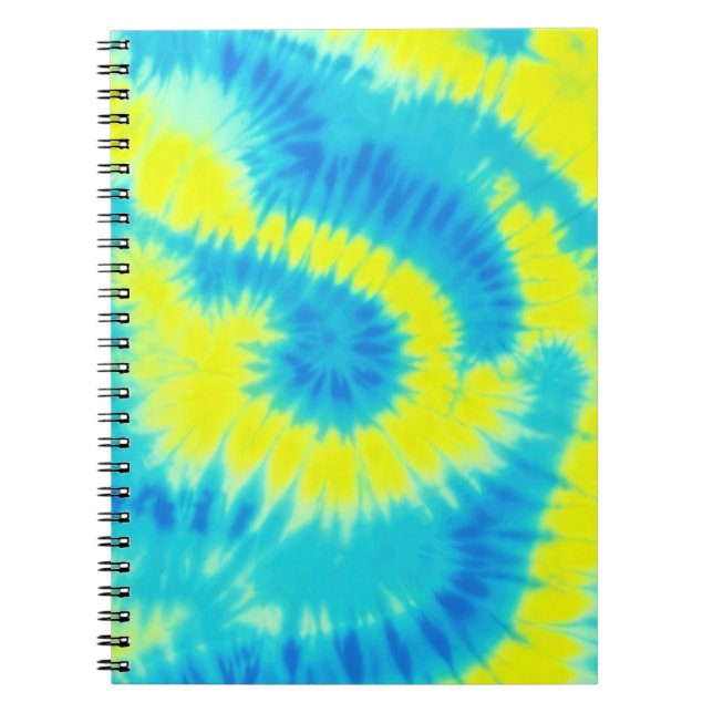 Cuaderno Color azul y amarillo de los dedos (Frente)