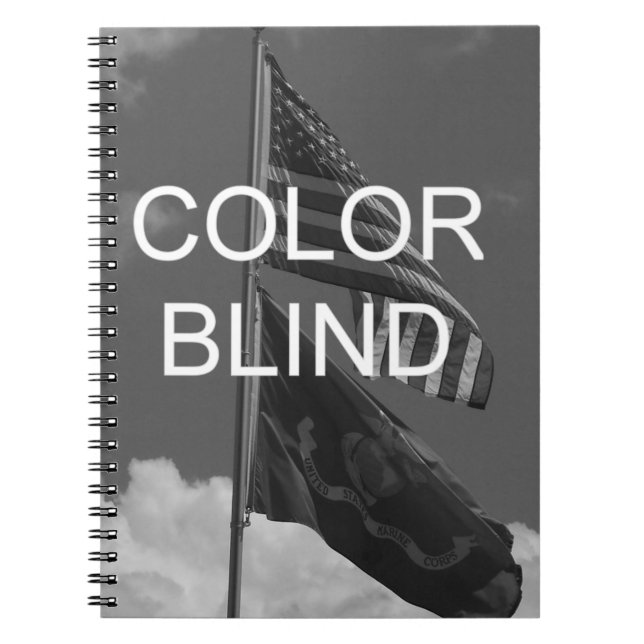 Cuaderno Color Blind Greyscale Flags (Frente)