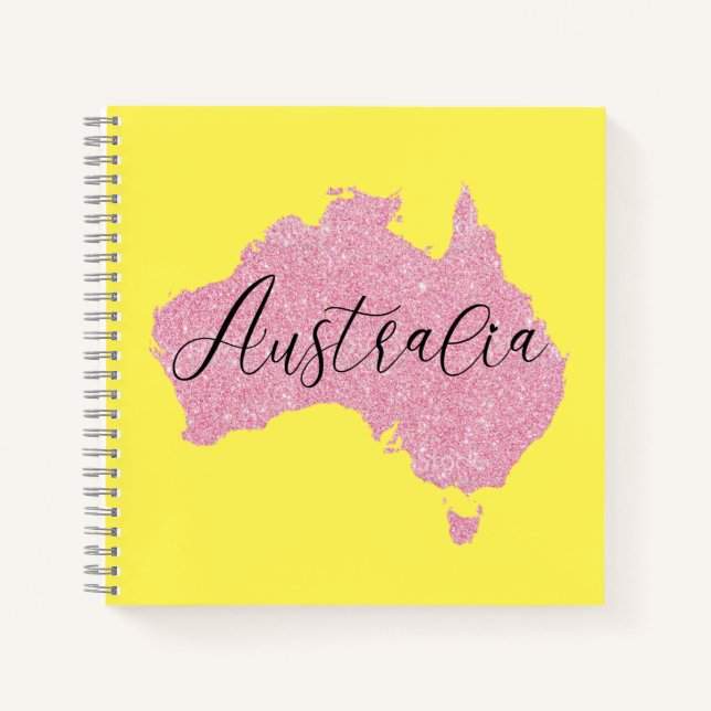 Cuaderno Color brillante del país de Australia (Anverso)