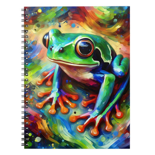 Cuaderno Color burst Jungle Frog Notebook (Frente)
