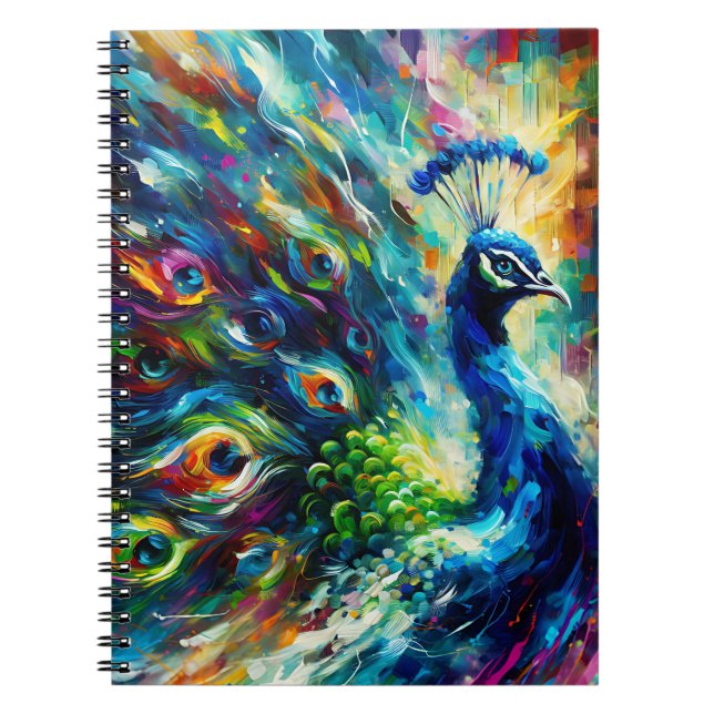 Cuaderno Color burst Peacock Glow (Frente)