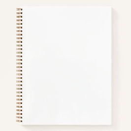 Cuaderno color claro blanco claro y simple