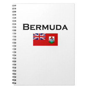Cuaderno Color claro de la bandera del país de las Bermudas