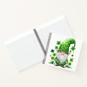 CUADERNO COLOR DE AGUA ADORABLE IRLANDÉS GNOME CELÁTICO