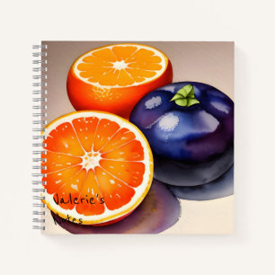 Cuaderno Color de agua brillante naranja
