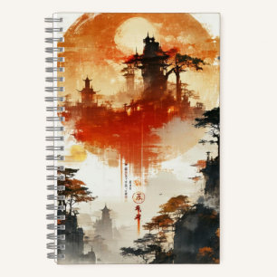 Cuaderno Color de agua Crear su propio bloc de notas de dis