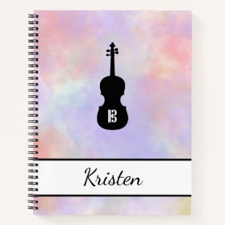 Cuaderno Color de agua personalizado Viola Alto Clef (grand