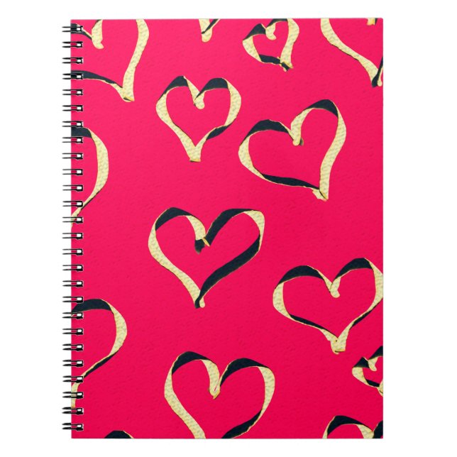 Cuaderno color de fondo oriental abstracto y transparente (Frente)
