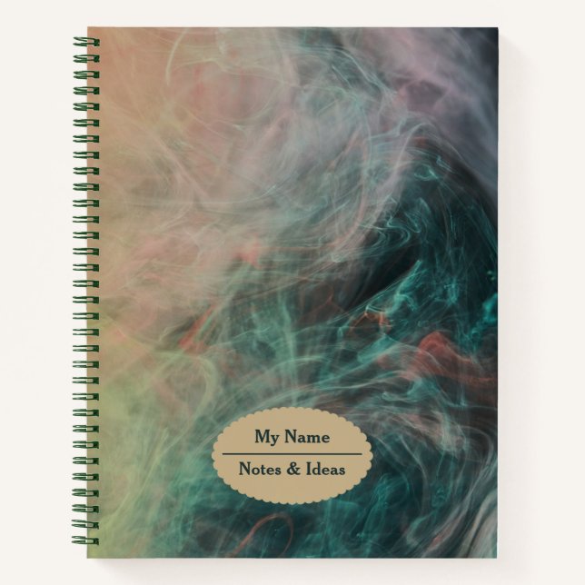 Cuaderno Color de humo moderno (Anverso)