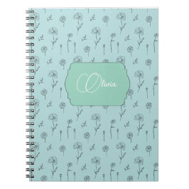 Cuaderno Color de la tinta floral
