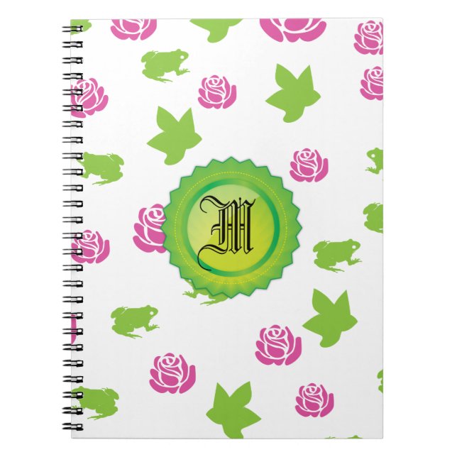 Cuaderno Color de rosa rosado bonito (Frente)