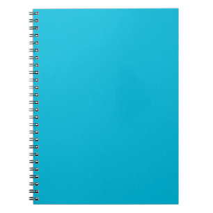 Cuaderno Color de tendencia - Bloc de notas cian vivo