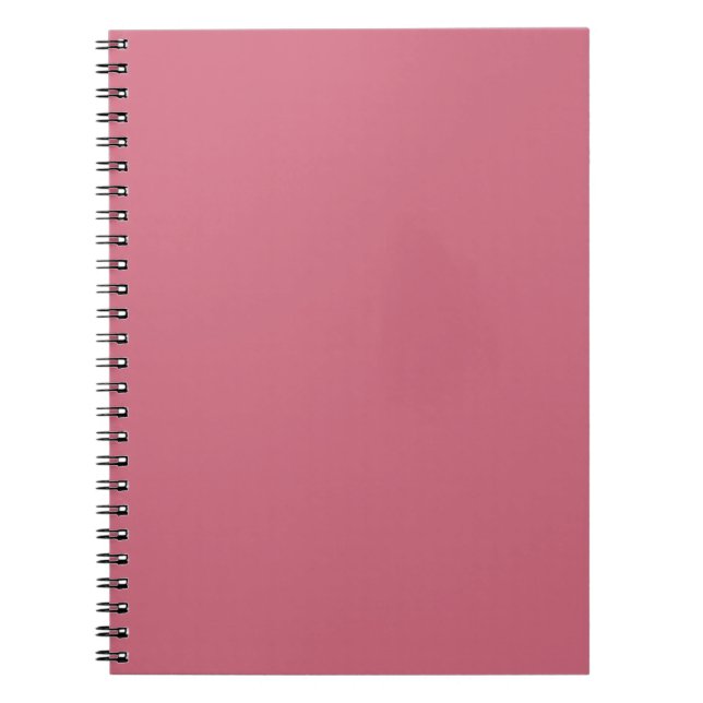 Cuaderno Color de tendencia: bloc de notas rosa suave (Frente)