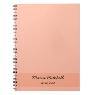 Cuaderno Color de tendencia - Nombre blando de cada página