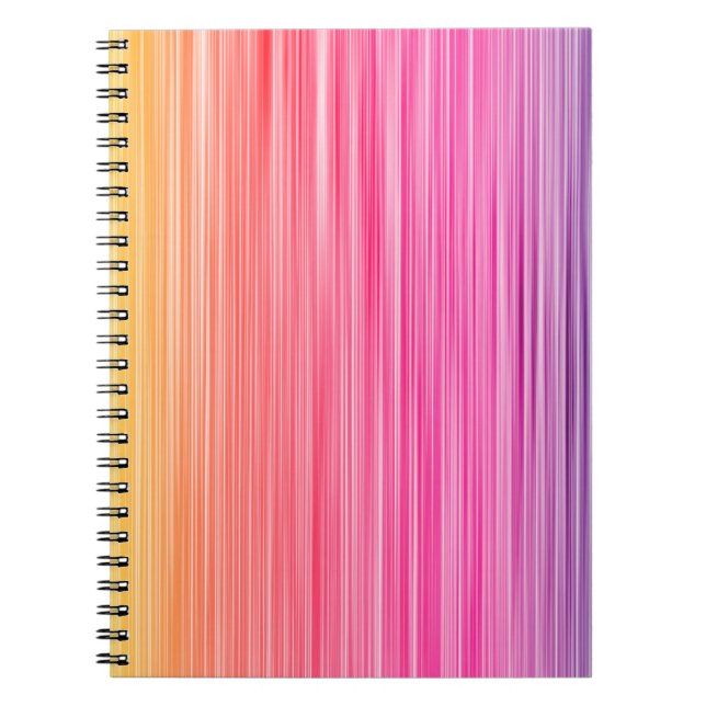 Cuaderno Color del arcoiris fondo abstracto. Perspectiva co (Frente)