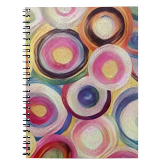 Cuaderno Color del degradado, fondo de textura áspero. (Frente)
