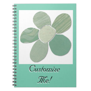 Cuaderno Color del DIY del collarín de flor del material te