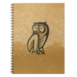 Cuaderno Color del símbolo de búho