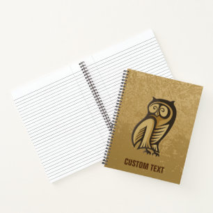 Cuaderno Color del símbolo del búho