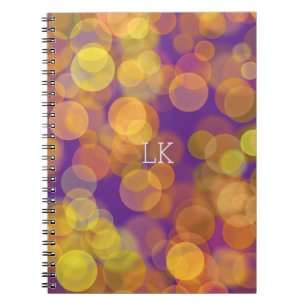 Cuaderno Color flotante amarillo y Naranja moderno bonito