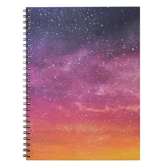 Cuaderno Color mágico: Encantando el fondo del cielo. (Frente)